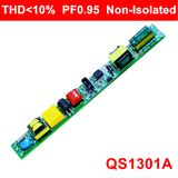 6-20W Thd<10% Hpf Non-Isolated LED Tube Light Driver with EMC QS1301A